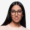 Peninsula Red Floral PlasticEyeglass Frames for Women from EyeBuyDirect