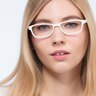 Versus White PlasticEyeglass Frames for Women from EyeBuyDirect