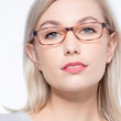 Versus Matte Tortoise PlasticEyeglass Frames for Women from EyeBuyDirect