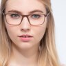 Wyoming Matte Hazel PlasticEyeglass Frames for Women from EyeBuyDirect