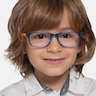 Totes Blue Clear AcetateEyeglass Frames for Men from EyeBuyDirect