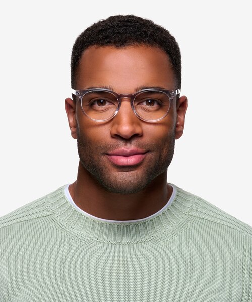Morning Gray Clear AcetateEyeglass Frames for Men from EyeBuyDirect