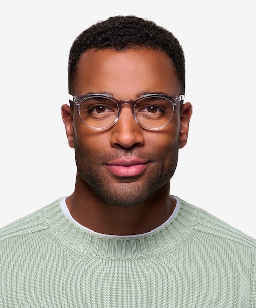 Morning Gray Clear AcetateEyeglass Frames for Men from EyeBuyDirect