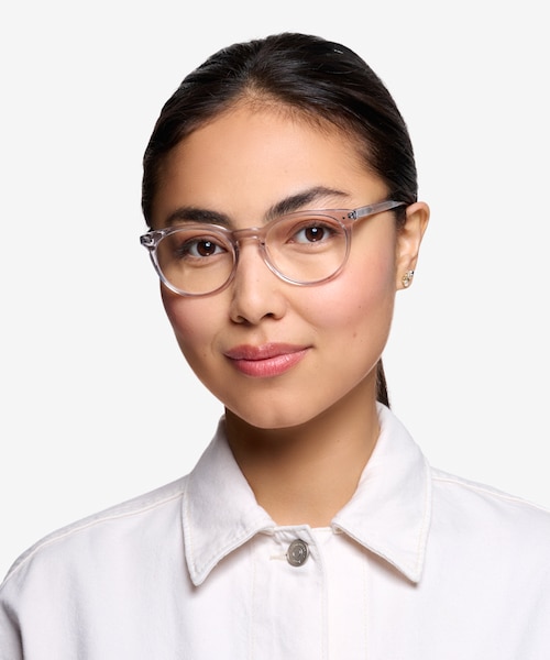 Morning Gray Clear AcetateEyeglass Frames for Women from EyeBuyDirect