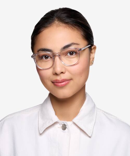 Gray Clear Primrose -  Acetate Eyeglasses