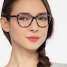 Lancet Purple Floral AcetateEyeglass Frames for Women from EyeBuyDirect