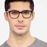 Kent Brown Striped AcetateEyeglass Frames for Men from EyeBuyDirect