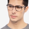Kent Gray Striped AcetateEyeglass Frames for Men from EyeBuyDirect