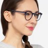 Lariat Navy AcetateEyeglass Frames for Women from EyeBuyDirect