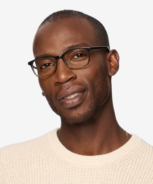 Botanist Gray Brown AcétateMontures de lunettes de vue pour Hommes d'EyeBuyDirect