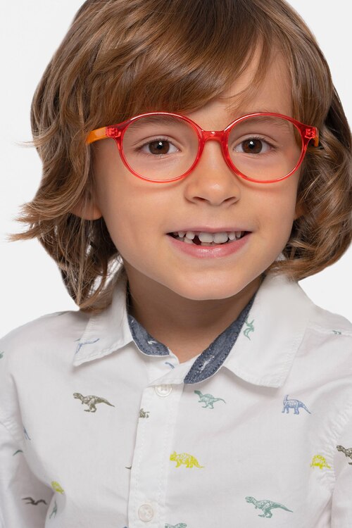 Daylight Clear Orange PlasticEyeglass Frames for Men from EyeBuyDirect