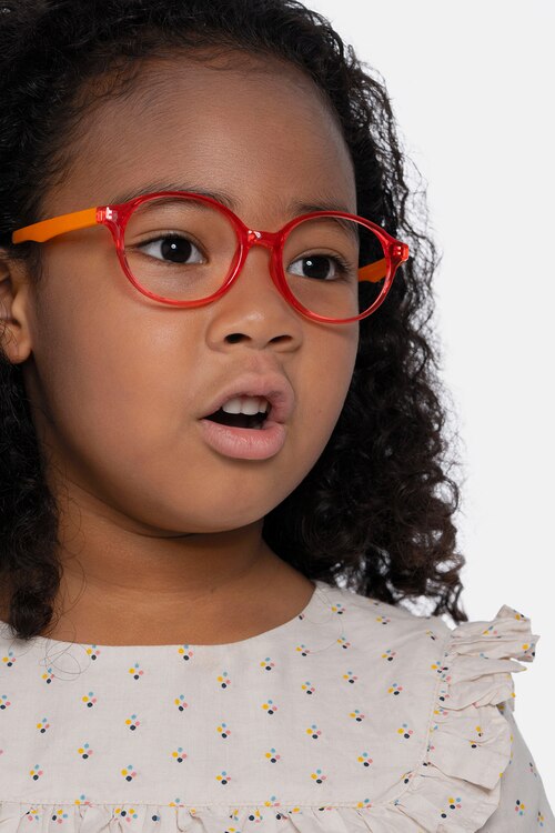 Daylight Clear Orange PlasticEyeglass Frames for Women from EyeBuyDirect