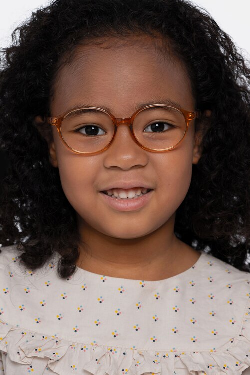 Daylight Clear Brown PlasticEyeglass Frames for Women from EyeBuyDirect