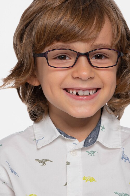Glitch Tortoise Purple PlasticEyeglass Frames for Men from EyeBuyDirect