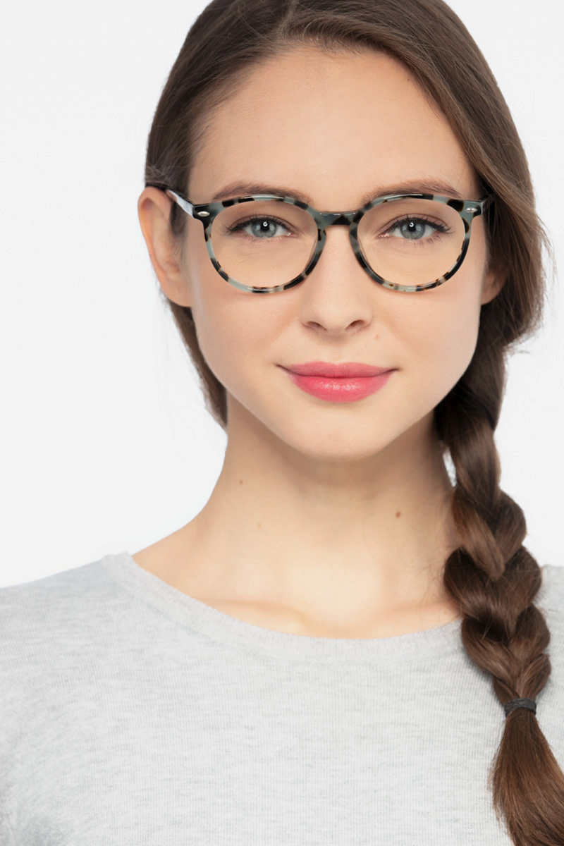 Blink Round Green Tortoise Glasses For Women Eyebuydirect 