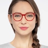 Blink Rouge AcétateMontures de lunettes de vue pour Femmes d'EyeBuyDirect