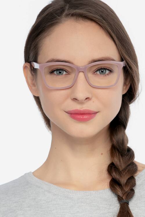 Matte Pink Mode -  Acetate Eyeglasses