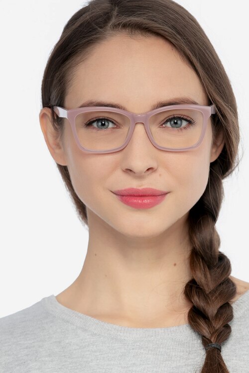 Mode Matte Pink AcétateMontures de lunettes de vue pour Femmes d'EyeBuyDirect