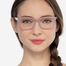 Mode Matte Pink AcétateMontures de lunettes de vue pour Femmes d'EyeBuyDirect