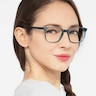Emblem Bleu AcétateMontures de lunettes de vue pour Femmes d'EyeBuyDirect