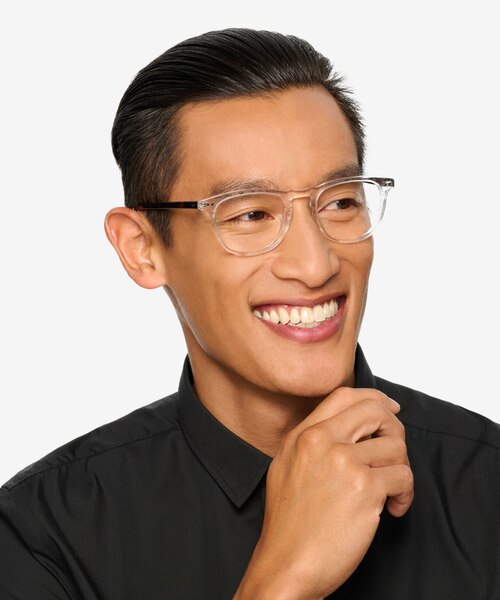 Illusion Translucent AcetateEyeglass Frames for Men from EyeBuyDirect