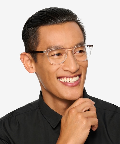 Illusion Translucent AcetateEyeglass Frames for Men from EyeBuyDirect