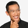 Planete Clear Blue AcetateEyeglass Frames for Men from EyeBuyDirect