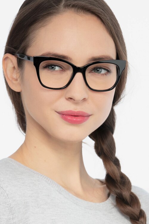 Cachet Black AcetateEyeglass Frames for Women from EyeBuyDirect
