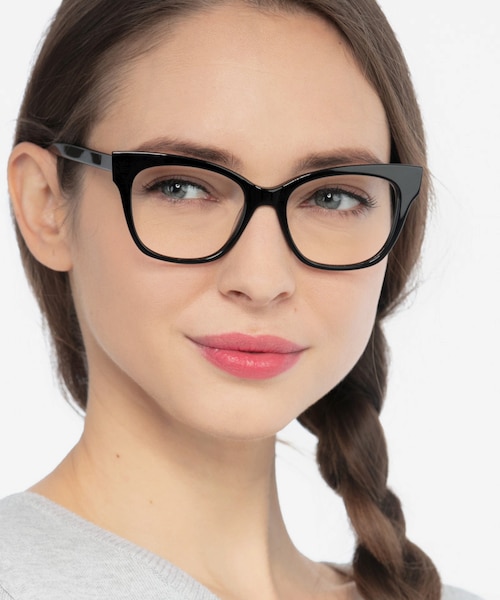 Cachet Black AcetateEyeglass Frames for Women from EyeBuyDirect