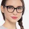 Cachet Black AcetateEyeglass Frames for Women from EyeBuyDirect