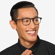 Illusion Gray Striped AcetateEyeglass Frames for Men from EyeBuyDirect