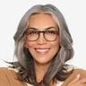 Illusion Gray Striped AcétateMontures de lunettes de vue pour Femmes d'EyeBuyDirect