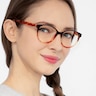 Laya Red Tortoise AcetateEyeglass Frames for Women from EyeBuyDirect