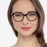 Laya Black AcetateEyeglass Frames for Women from EyeBuyDirect