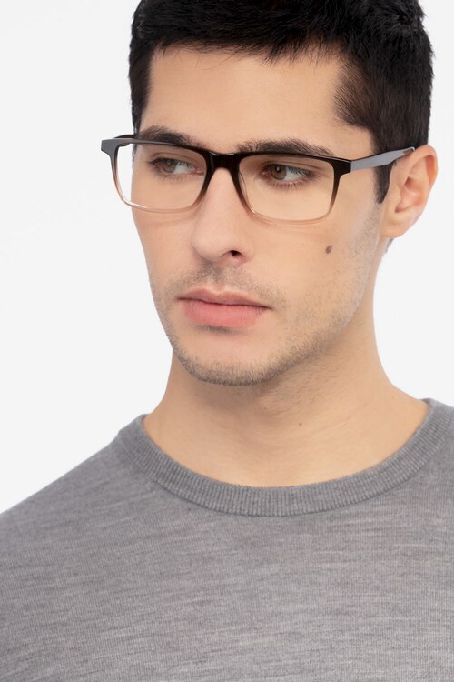 Mariner Clear Brown AcetateEyeglass Frames for Men from EyeBuyDirect