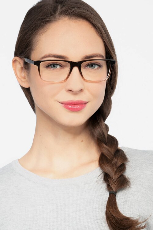 Mariner Clear Brown AcetateEyeglass Frames for Women from EyeBuyDirect