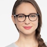 Delle Gray Floral AcétateMontures de lunettes de vue pour Femmes d'EyeBuyDirect