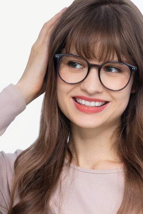 Noun Gris PlastiqueMontures de lunettes de vue pour Femmes d'EyeBuyDirect