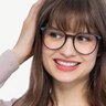 Noun Gris PlastiqueMontures de lunettes de vue pour Femmes d'EyeBuyDirect
