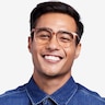 Lucia Champagne PlasticEyeglass Frames for Men from EyeBuyDirect