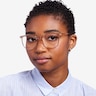 Lucia Champagne PlasticEyeglass Frames for Women from EyeBuyDirect