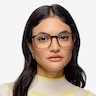 Trenton Black PlasticEyeglass Frames for Women from EyeBuyDirect