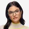 Trenton Vert PlastiqueMontures de lunettes de vue pour Femmes d'EyeBuyDirect