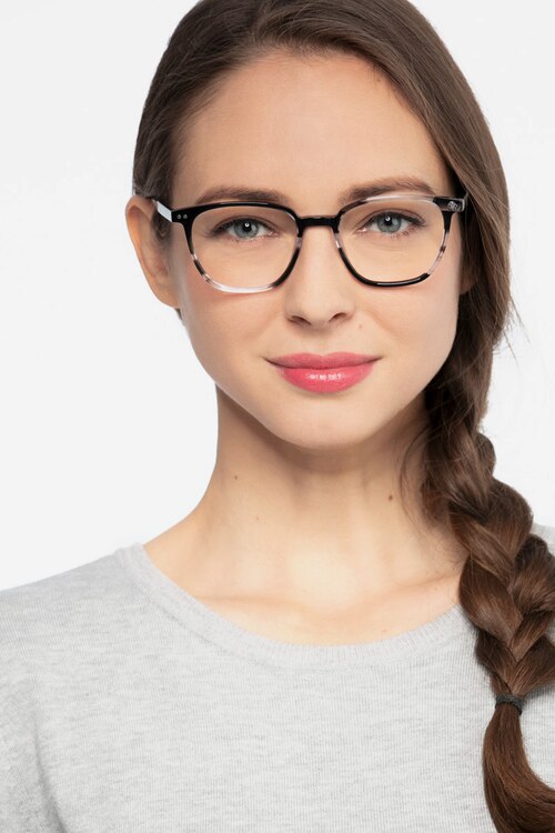 Regalia Gray Striped AcetateEyeglass Frames for Women from EyeBuyDirect