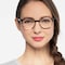 Regalia Gray Striped Acétate Montures de lunettes de vue pour Femmes d'EyeBuyDirect