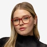 Sebastian Burgundy Acetate-metalEyeglass Frames for Women from EyeBuyDirect