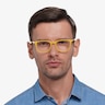 Etched Yellow AcetateEyeglass Frames for Men from EyeBuyDirect