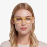 Etched Yellow AcetateEyeglass Frames for Women from EyeBuyDirect