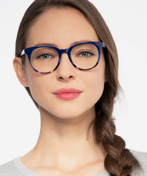 Rialto Blue Floral AcetateEyeglass Frames for Women from EyeBuyDirect