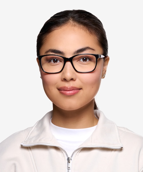 Demo Black AcetateEyeglass Frames for Women from EyeBuyDirect
